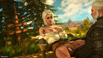 Bomyman Ciri Geralt Geralt_of_Rivia Source_Filmmaker The_Witcher The_Witcher_3:_Wild_Hunt // 3840x2160 // 4.4MB // jpg