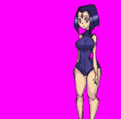 Animated DC_Comics Kuromaru Mugen Raven Teen_Titans // 275x272 // 1.1MB // gif