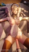 3D Animated Blender Mercy Overwatch dreamrider // 1080x1920 // 10.3MB // mp4
