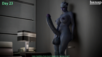 3D Asari Banap Blender Liara_T'Soni Mass_Effect // 3840x2160 // 1.3MB // jpg