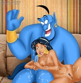 Aladdin Disney_(series) EnchantedHentai Genie_(Aladdin) Princess_Jasmine // 1200x1230 // 642.3KB // jpg