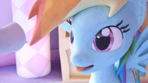 3D Animated My_Little_Pony_Friendship_Is_Magic Rainbow_Dash Spectre-Z // 500x281 // 2.0MB // gif