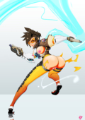 Overwatch Tracer // 900x1276 // 764.5KB // png