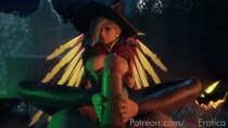 3D Animated Blender Mercy Overwatch Sound VG_Erotica // 960x540 // 7.3MB // webm