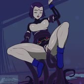Animated DC_Comics Raven Teen_Titans ZeBirdBath // 648x648 // 1015.3KB // mp4