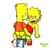 Bart_Simpson Lisa_Simpson The_Simpsons xierra099 // 1500x1460 // 469.7KB // png