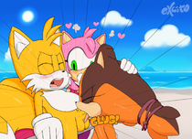 Adventures_of_Sonic_the_Hedgehog Amy_Rose Miles_Prower_(Tails) Sticks_the_Badger eXcito // 1890x1366 // 1.5MB // jpg