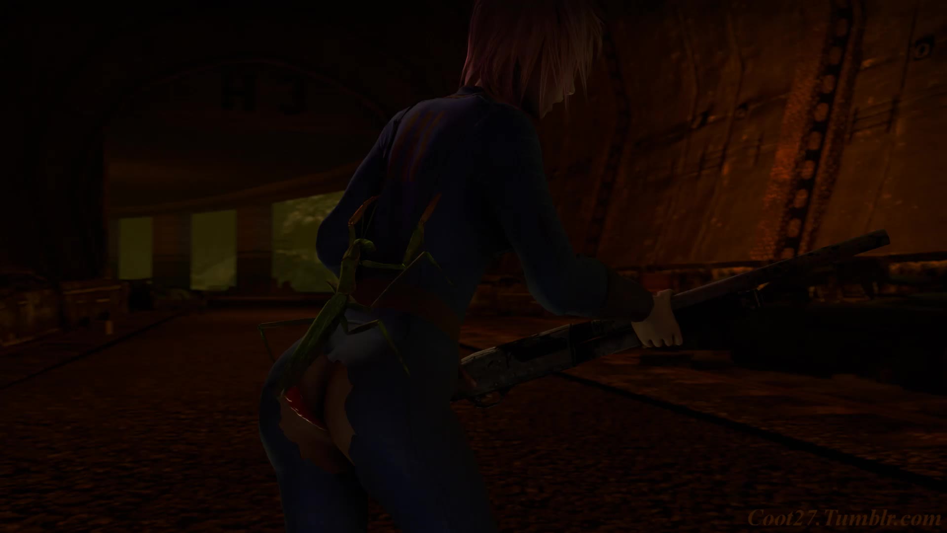 3D Animated Crossover Fallout Final_Fantasy_XIII Lightning Sound Vault_Suit coot27 // 1920x1080 // 2.5MB // mp4