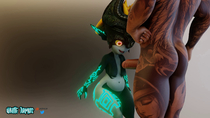 3D Animated Midna The_Legend_of_Zelda White_Armus // 1920x1080, 55.1s // 22.3MB // mp4