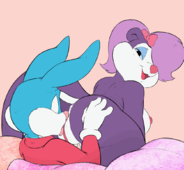 Animaniacs Animated Buster_Bunny Fifi_La_Fume bit-maki // 1000x925 // 617.7KB // gif