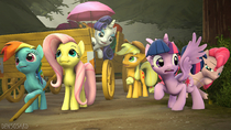 Applejack Fluttershy My_Little_Pony_Friendship_Is_Magic Pinkie_Pie Rainbow_Dash Rarity Source_Filmmaker Twilight_Sparkle // 2000x1125 // 1.5MB // jpg