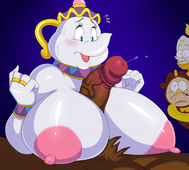 Beauty_and_the_Beast Cogsworth Disney_(series) Lumiere Mrs._Potts sssonic2 // 2567x2313 // 1.5MB // png