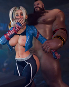 3D Animated Cammy_White Street_Fighter Zangief rouge_nine // 720x900, 20s // 3.1MB // mp4