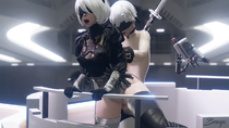3D Android_2B Animated Blender Nier Nier_Automata Sound bewyx // 1280x720, 10.1s // 11.5MB // mp4
