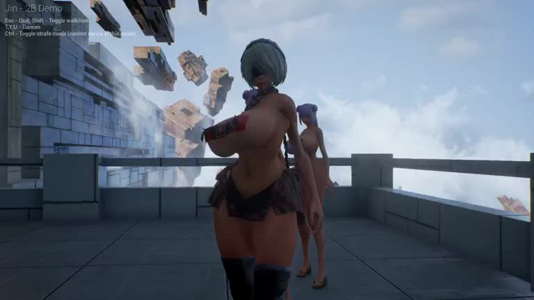 3D Android_2B Animated Nier_Automata Sound // 768x432 // 7.8MB // webm