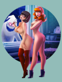 Daphne_Blake Scooby_Doo_(Series) Velma_Dinkley raulovsky // 1500x2000 // 2.8MB // png