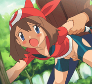 Animated Haruka_(Pokemon) May Pokemon // 400x365 // 307.6KB // gif
