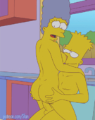Animated Bart_Simpson Marge_Simpson Sfan The_Simpsons // 527x662 // 535.8KB // gif