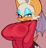 Animated Rouge_The_Bat Sonic_(Series) Wamudraws // 562x584 // 2.7MB // gif