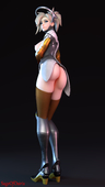 3D Blender Mercy Overwatch sageofosiris // 2160x3840 // 1.9MB // png