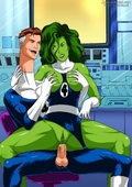 Avengers Fantastic_Four JusticeHentai Marvel_Comics She-Hulk_(Jennifer_Walters) // 1000x1414 // 137.2KB // jpg