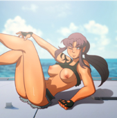 Black_Lagoon Revy kinkymation // 893x898 // 849.5KB // png