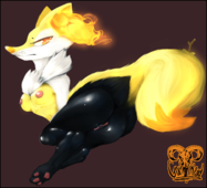 Braixen_(Pokemon) Goat_Head Pokemon // 2746x2498 // 2.7MB // png