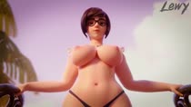 3D Animated Blender Mei-Ling_Zhou Overwatch lewy // 1280x720 // 9.4MB // mp4