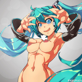 Hatsune_Miku Vocaloid // 4096x4096 // 1.0MB // jpg