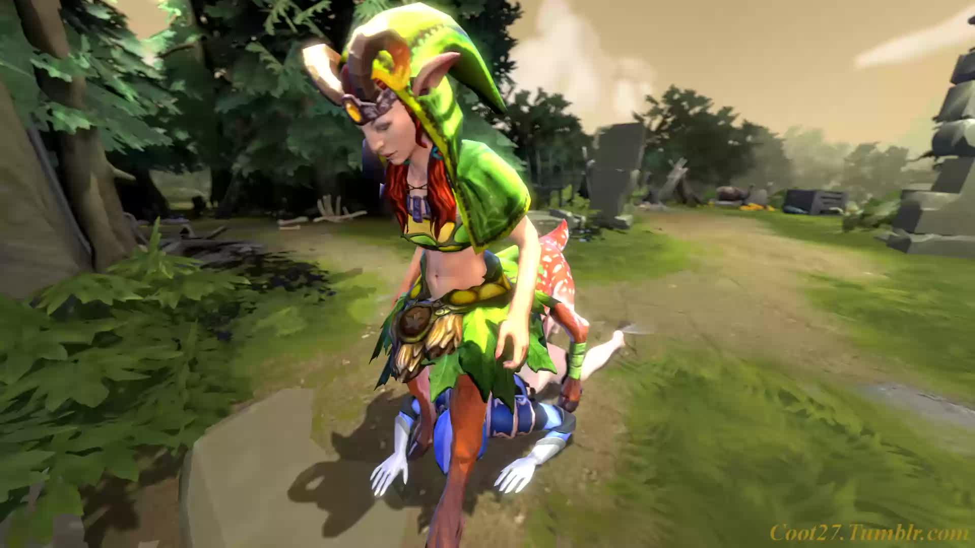 3D Animated Crystal_Maiden DOTA_2 Enchantress coot27 // 1920x1080 // 1.6MB // webm