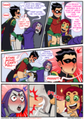 DC_Comics Incognitymous Raven Robin Starfire Teen_Titans // 2500x3500 // 2.3MB // png