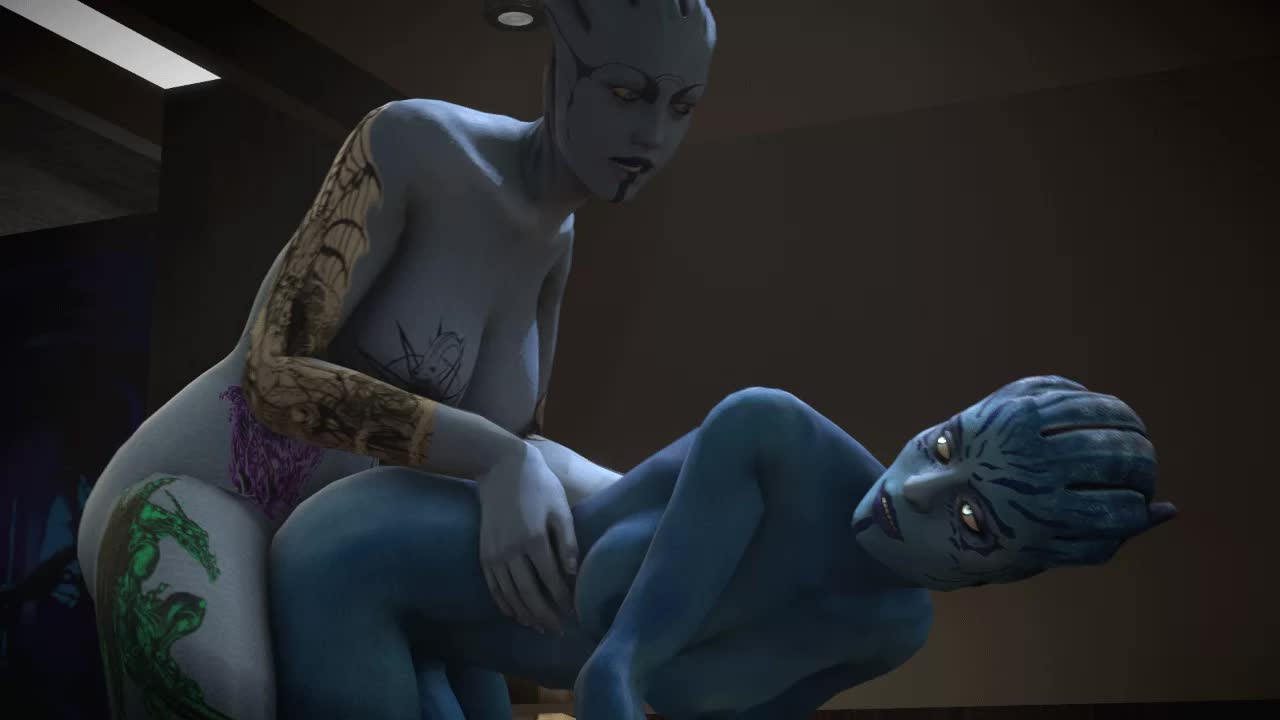 3D Animated Asari Mass_Effect Source_Filmmaker ltr300 // 1280x720 // 182.7KB // webm