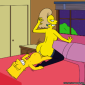 ADullPerson_(Artist) Bart_Simpson Edna_Krabappel The_Simpsons // 1100x1100 // 277.4KB // png