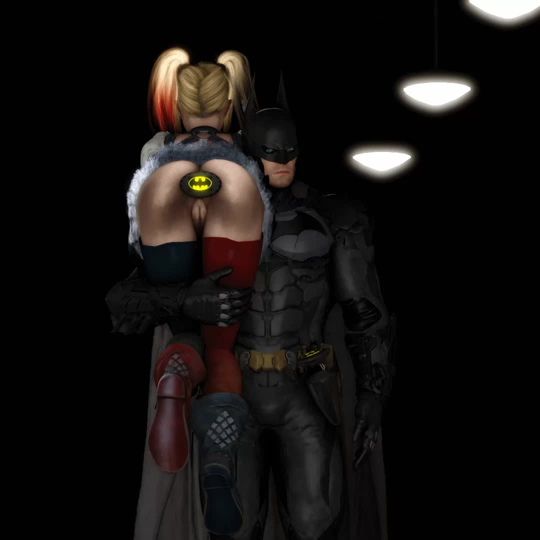 3D Animated Batman_(Bruce_Wayne) Batman_Arkham_Knight DC_Comics Harley_Quinn Source_Filmmaker Trajan // 1080x1080 // 585.7KB // webm