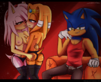 Adventures_of_Sonic_the_Hedgehog Amy_Rose Sonic_The_Hedgehog Tikal_the_Echidna // 1300x1056 // 1.1MB // png