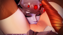 3D Blender Mercy Overwatch Widowmaker haysins // 3840x2160 // 5.0MB // png