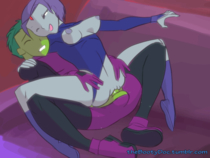 Animated Beast_Boy DC_Comics Raven Teen_Titans thebootydoc // 600x450 // 570.6KB // gif