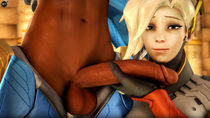 3D Mercy Overwatch Penging Pharah Source_Filmmaker // 3840x2160 // 3.0MB // jpg