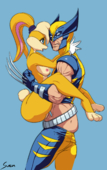 Crossover Lola_Bunny Looney_Tunes Marvel_Comics Sven Wolverine X-Men // 1206x1920 // 1.0MB // png