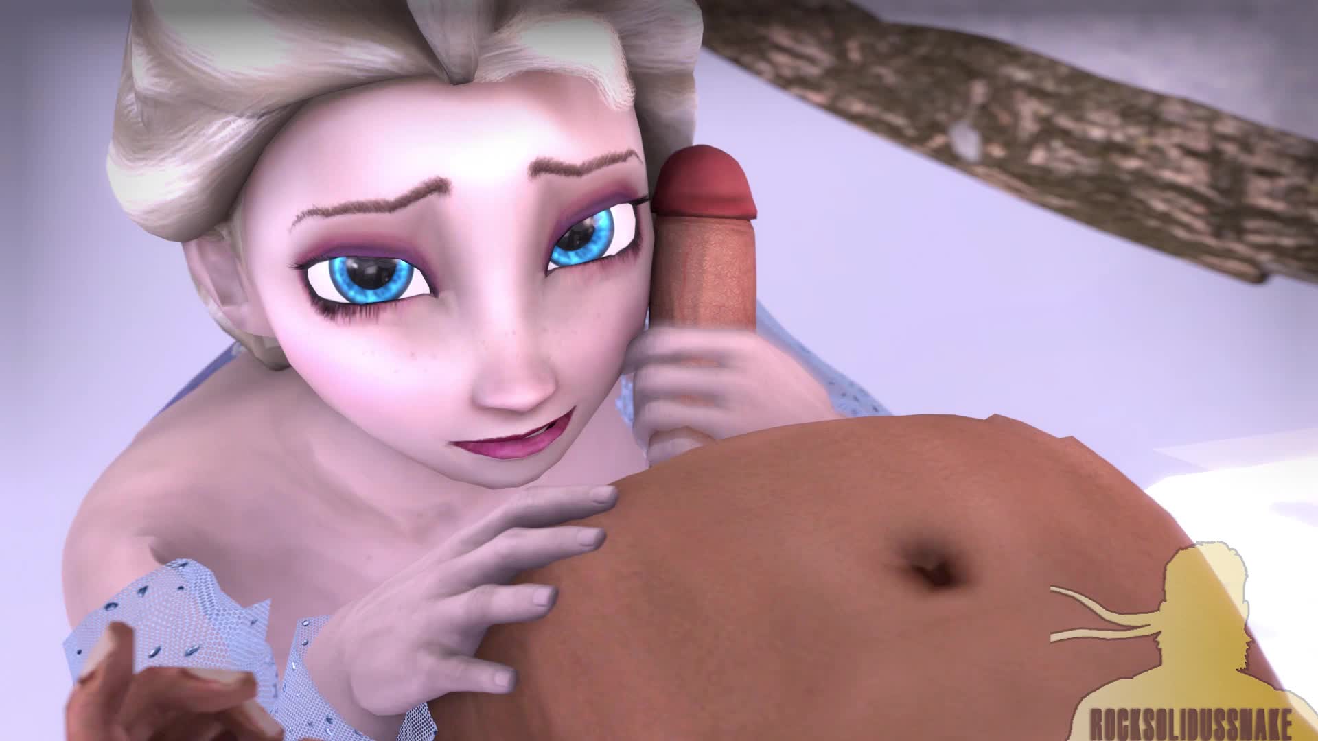 3D Animated Disney_(series) Elsa_the_Snow_Queen Frozen_(film) ROCKSOLIDSNAKE Sound Source_Filmmaker // 1920x1080 // 11.0MB // webm