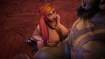 3D Holly_Flaire Human_(World_of_Warcraft) Orc World_of_Warcraft // 3840x2160 // 7.2MB // png