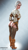 3D Blender Ciri Pewposterous The_Witcher The_Witcher_3:_Wild_Hunt // 1080x1920 // 2.3MB // png
