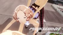 3D Animated Blender Haru_Okumura Persona Persona_5 mokujin-hornywood // 1280x720 // 7.3MB // mp4