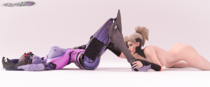 3D Blender Mercy Overwatch Widowmaker forceballfx // 1280x533 // 680.6KB // png