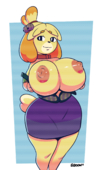 Animal_Crossing Isabelle Sqoon // 1144x1920 // 2.1MB // png