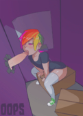 Animated My_Little_Pony_Friendship_Is_Magic Rainbow_Dash oops_(artist) // 800x1127 // 289.1KB // gif