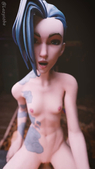 3D Animated Blender Jinx LazySoba League_of_Legends // 720x1280, 15.3s // 1.1MB // mp4