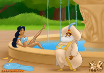 Aladdin Disney_(series) Princess_Jasmine Sultan_(Aladdin) XL-TOONS.COM // 1000x710 // 322.6KB // jpg