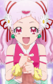 Animated Cure_Yell HUGtto!_Pretty_Cure Nono_Hana // 480x760 // 3.7MB // gif