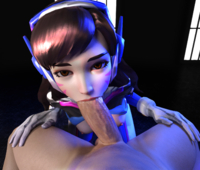 3D Blender D.Va Overwatch Pewposterous // 2430x2070 // 5.9MB // png